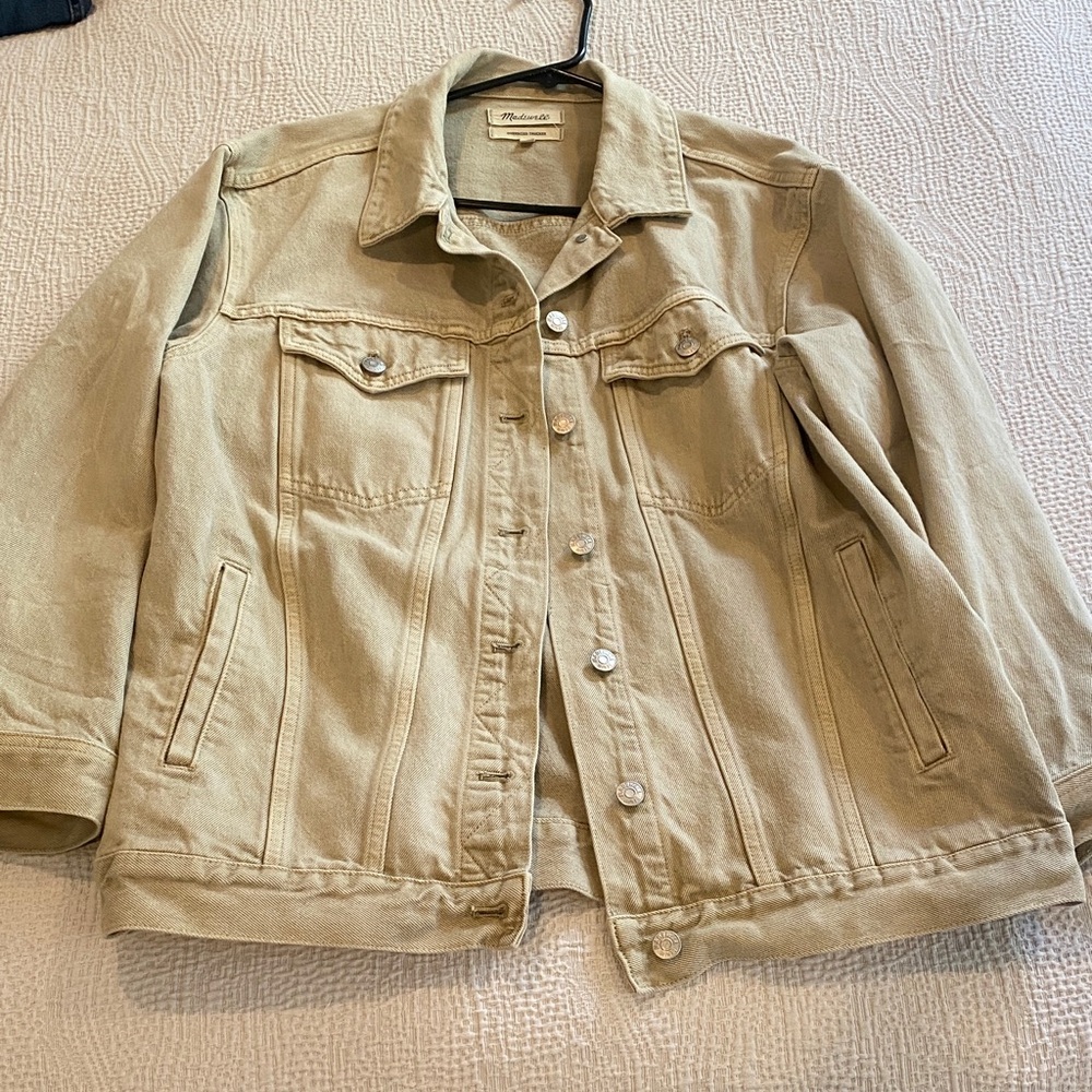 Madewell Light Tan Jean Jacket - Oversized Trucker